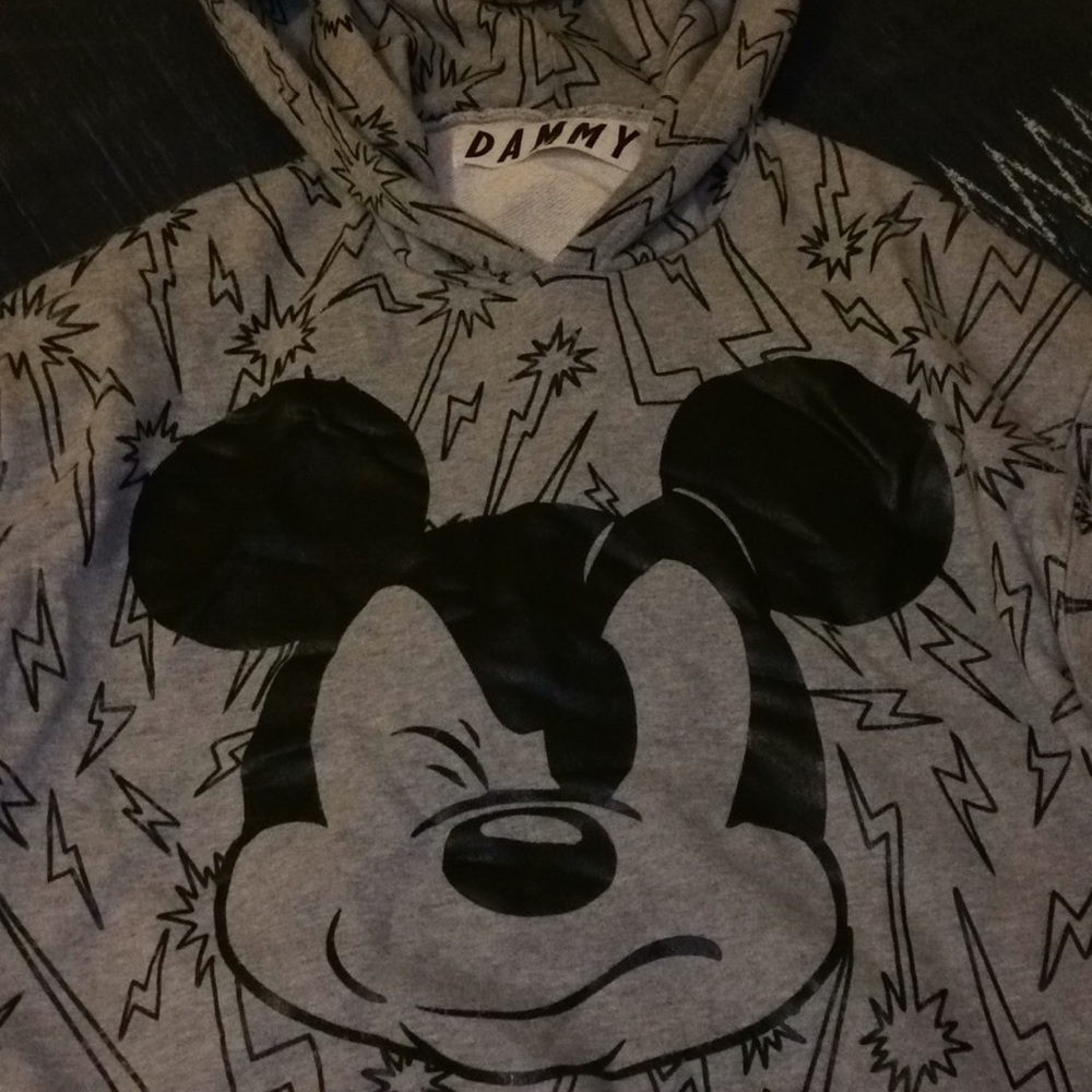 Dammy Mickey Mouse poll over hoodie